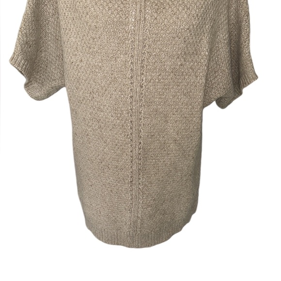 Coldwater Creek Tan Cashmere Blend Cowl Neck Dolman Sleeve Sweater - 10 / 12 - Picture 3 of 10